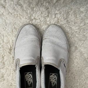 Vans: White Leather